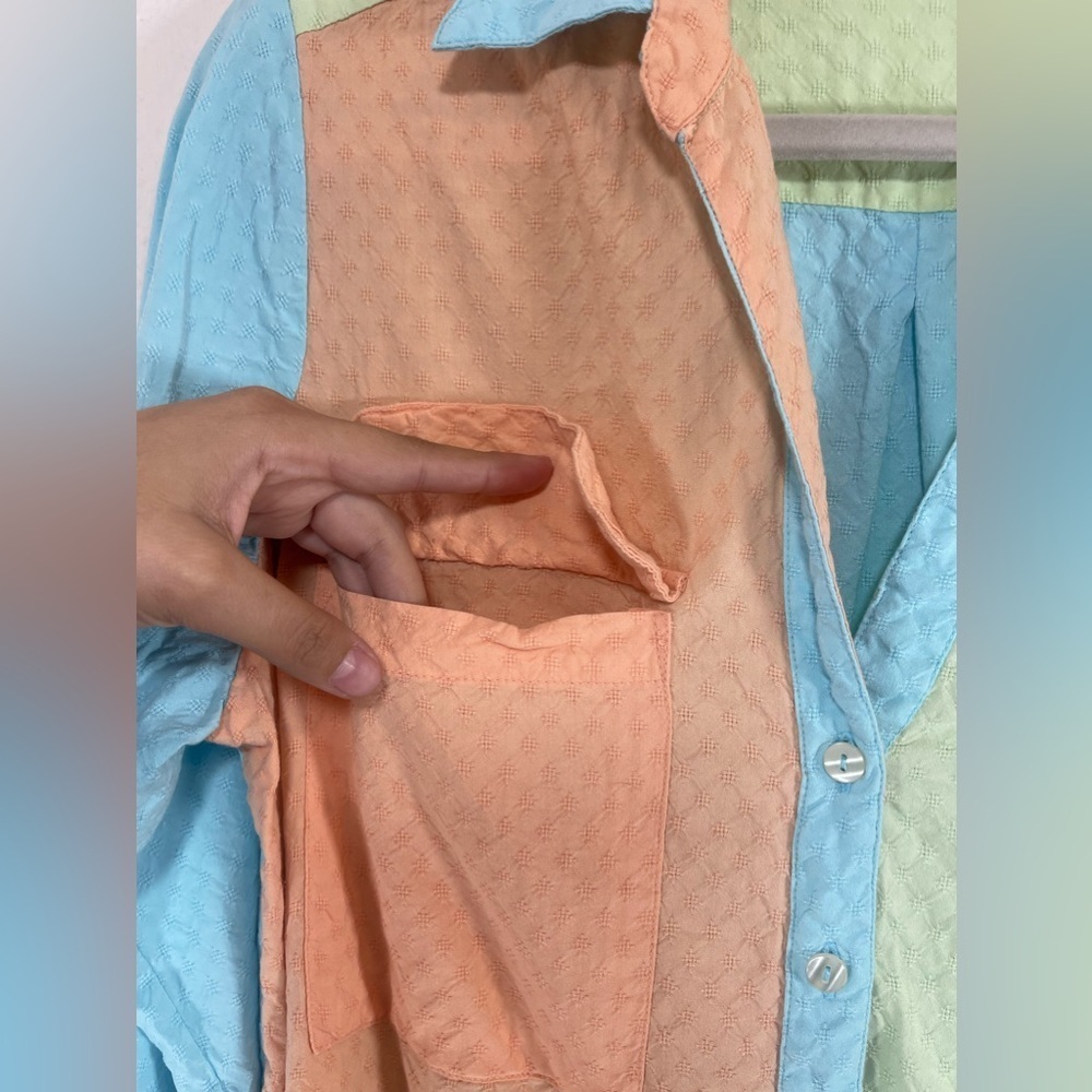 Roller Rabbit Multicolored Collared Long Sleeve B… - image 3